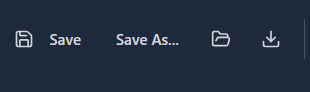 Click the Export button in the toolbar.