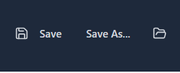 Open a saved chart from the Load dialog.